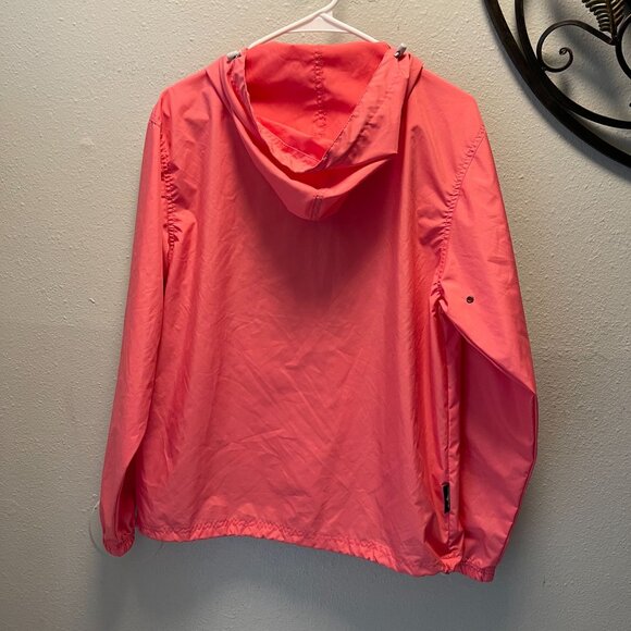 Charles River Apparel XS Coral Lightweight Pullover Windbreaker Jacket  Hood - Picture 10 of 13